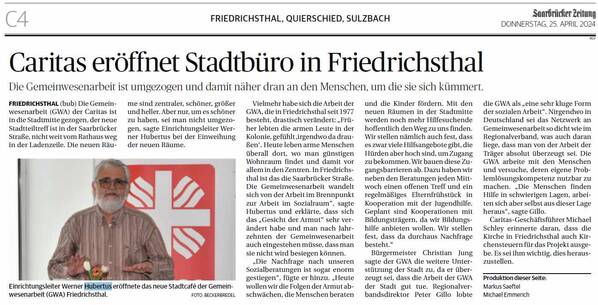 Artikel aus der Saarbrücker Zeitung